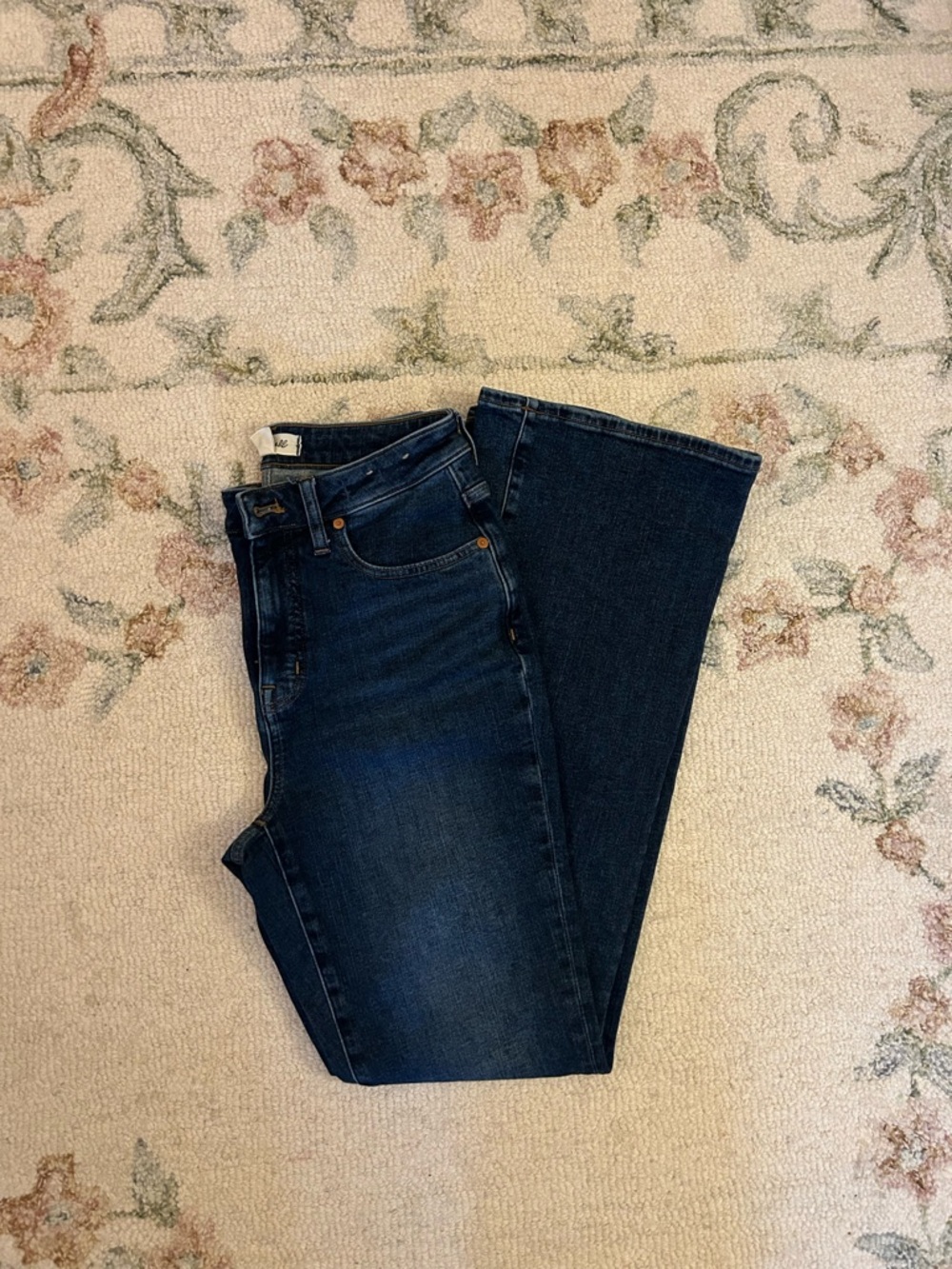 MADEWELL CURVY Classic Dark Blue Women's Skinny Flare Jeans